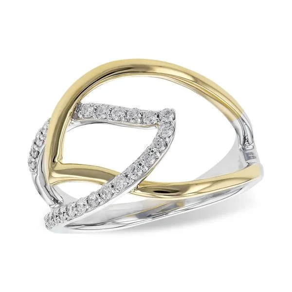14Kt Two-Tone Diamond Fashion Ring JMR Jewelers Cooper City, FL