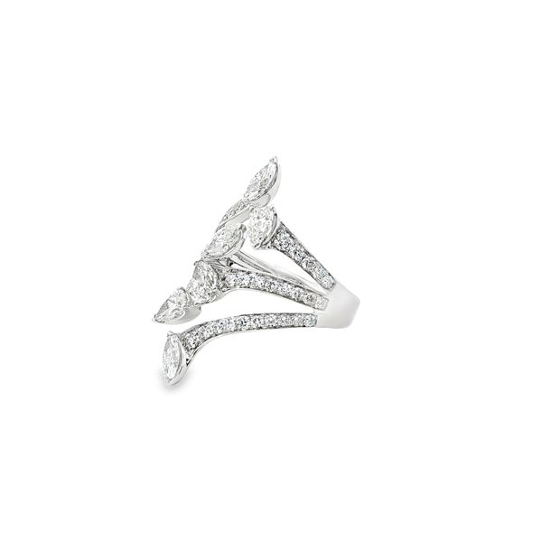 14 Karat White Gold Diamond Open Fashion Ring Image 2 JMR Jewelers Cooper City, FL