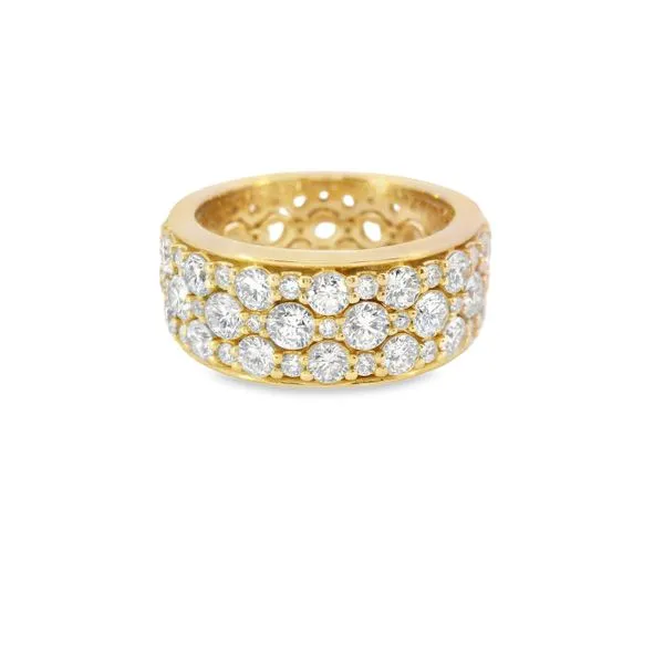 3 Piece 14Kt Yellow Lab Diamond Stack Rings