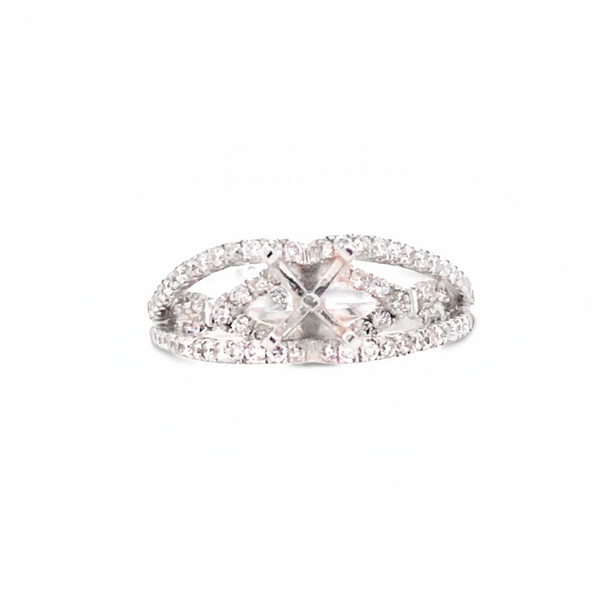 White Gold Diamond Engagement Ring JMR Jewelers Cooper City, FL