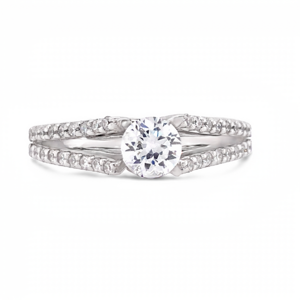 White Gold Diamond Engagement Ring JMR Jewelers Cooper City, FL