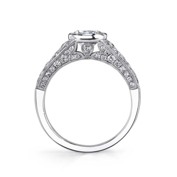 14K White Gold Diamond Engagement Ring Image 2 JMR Jewelers Cooper City, FL