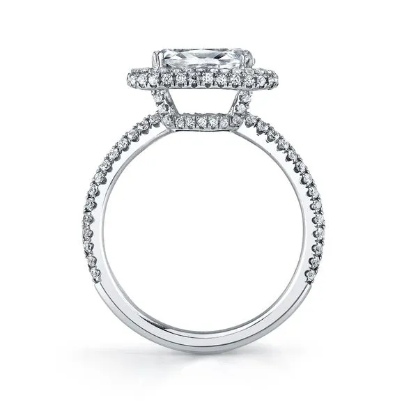 14K White Gold Diamond Engagement Ring