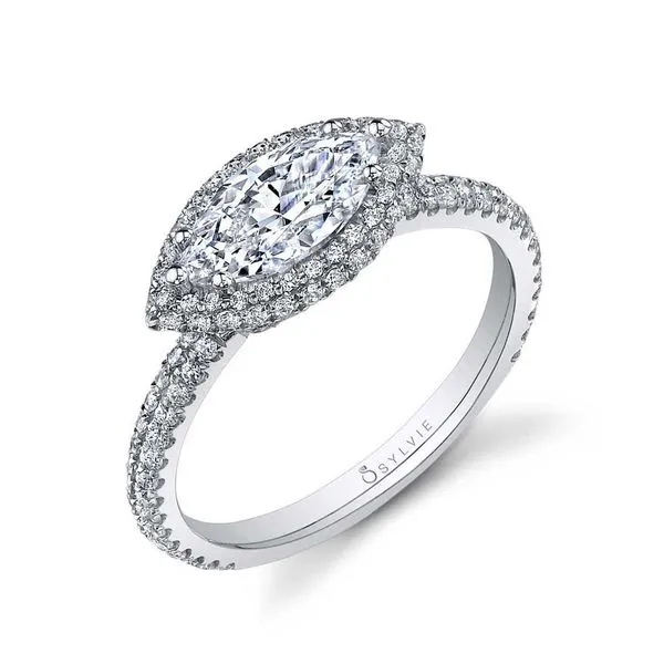14K White Gold Diamond Engagement Ring similar item image