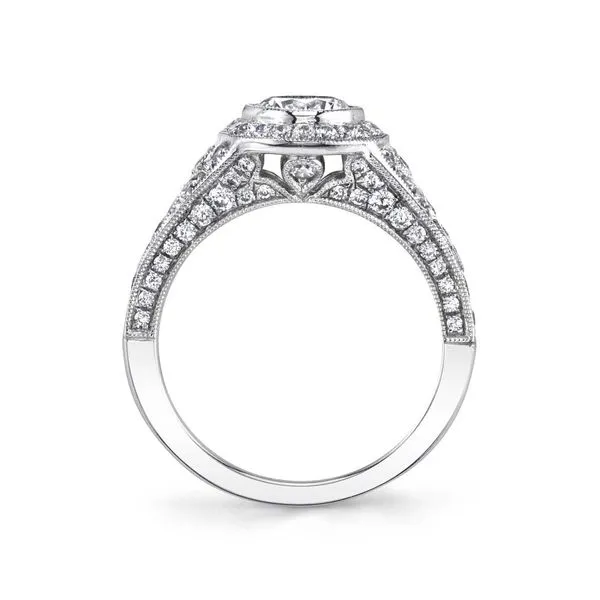 14K White Gold Diamond Engagement Ring