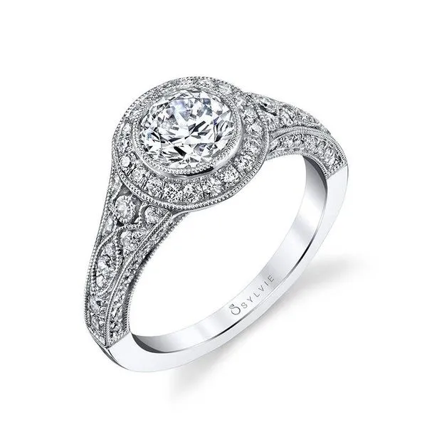14K White Gold Diamond Engagement Ring similar item image