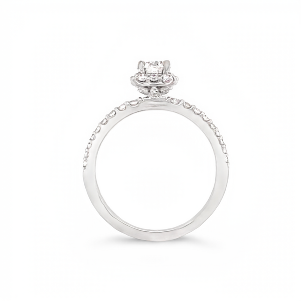 White Gold Diamond Engagement Ring Image 2 JMR Jewelers Cooper City, FL