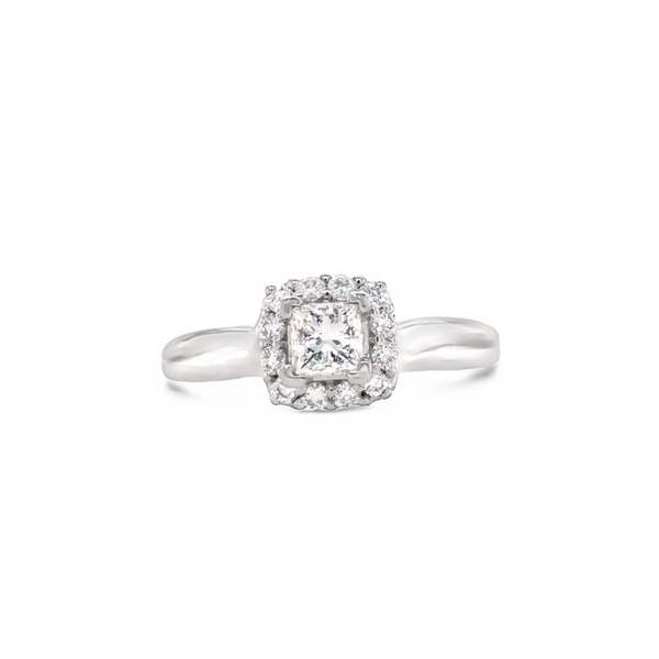 White Gold Diamond Engagement Ring JMR Jewelers Cooper City, FL