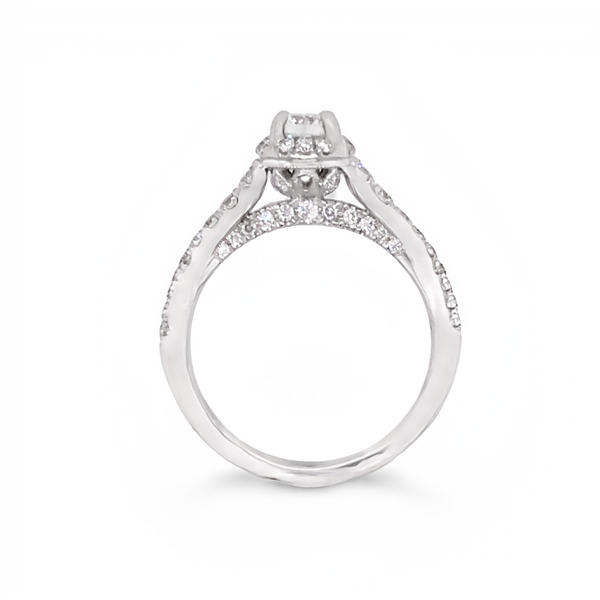 White Gold Diamond Engagement Ring Image 2 JMR Jewelers Cooper City, FL