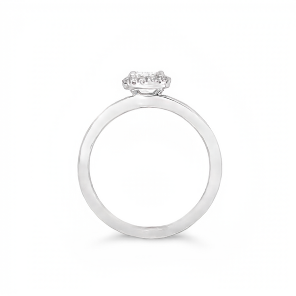 White Gold Diamond Engagement Ring Image 2 JMR Jewelers Cooper City, FL