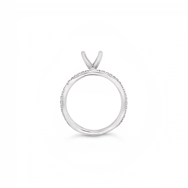 Platinum Diamond Engagement Ring Image 2 JMR Jewelers Cooper City, FL