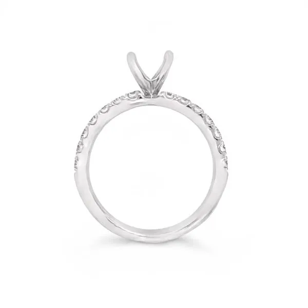 White Gold Diamond Engagement Ring Image 2 JMR Jewelers Cooper City, FL