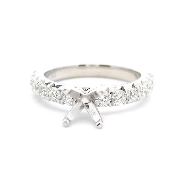 14 Karat White Gold Diamond Engagement Ring JMR Jewelers Cooper City, FL