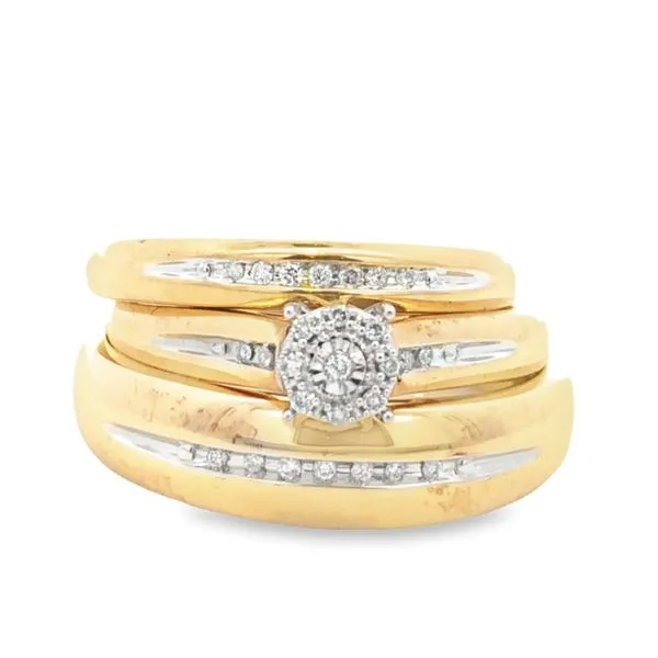 10Kt Yellow Gold Wedding Set