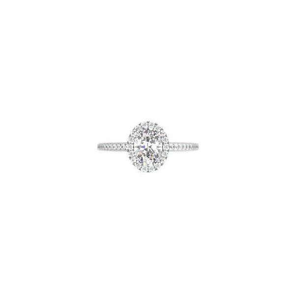 White Gold Lab Created Diamond Engagement Ring JMR Jewelers Cooper City, FL