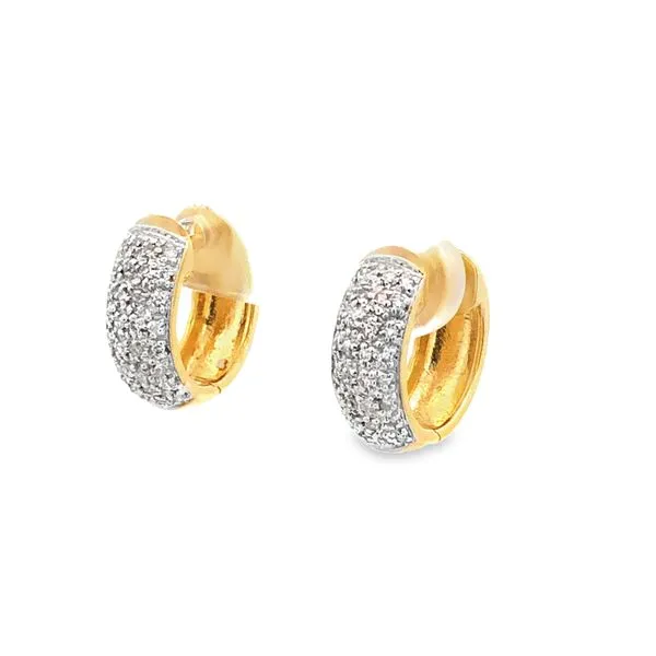 18K Gold .25CT Diamond Earrings JMR Jewelers Cooper City, FL