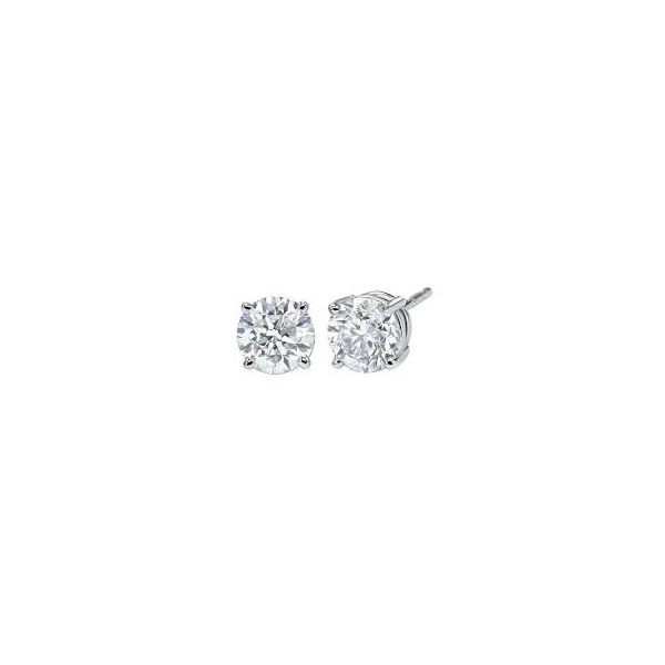 14K White Gold Diamond Stud Earrings JMR Jewelers Cooper City, FL