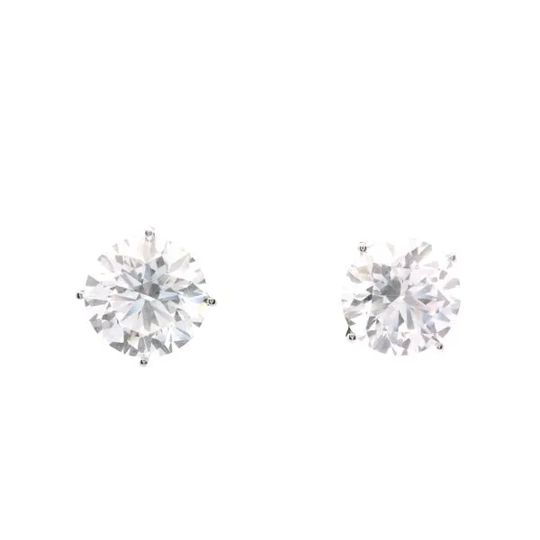 14K White Lab Grown Diamond Stud Earrings JMR Jewelers Cooper City, FL