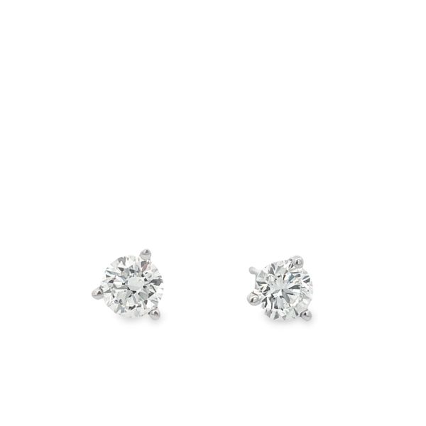 14K White Lab Grown Diamond Studs JMR Jewelers Cooper City, FL