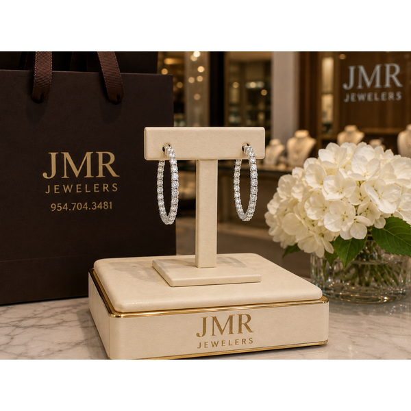 Lab Grown Diamond Earrings Image 2 JMR Jewelers Cooper City, FL