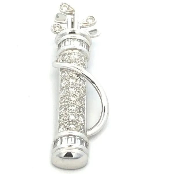 18Kt Gold Pendant with 1.00ct Diamond Image 2 JMR Jewelers Cooper City, FL