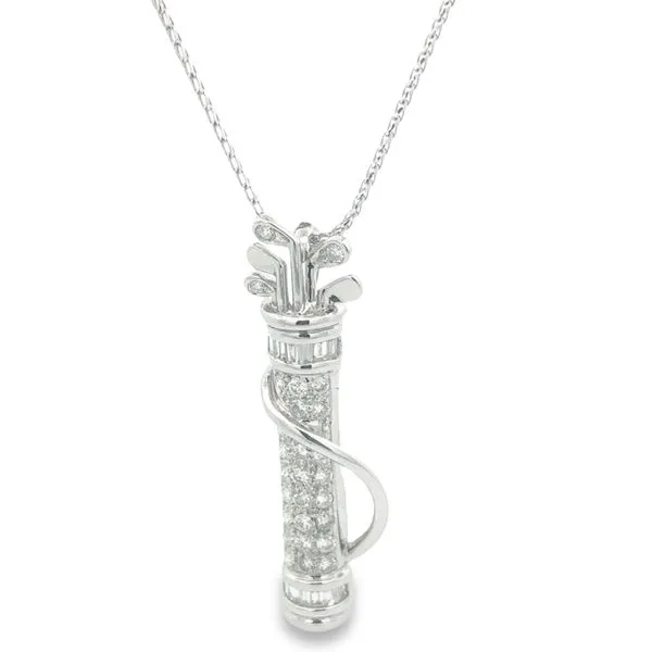 18Kt Gold Pendant with 1.00ct Diamond JMR Jewelers Cooper City, FL