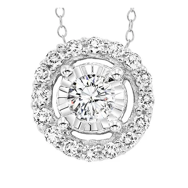 14K White Gold Diamond Pendant JMR Jewelers Cooper City, FL
