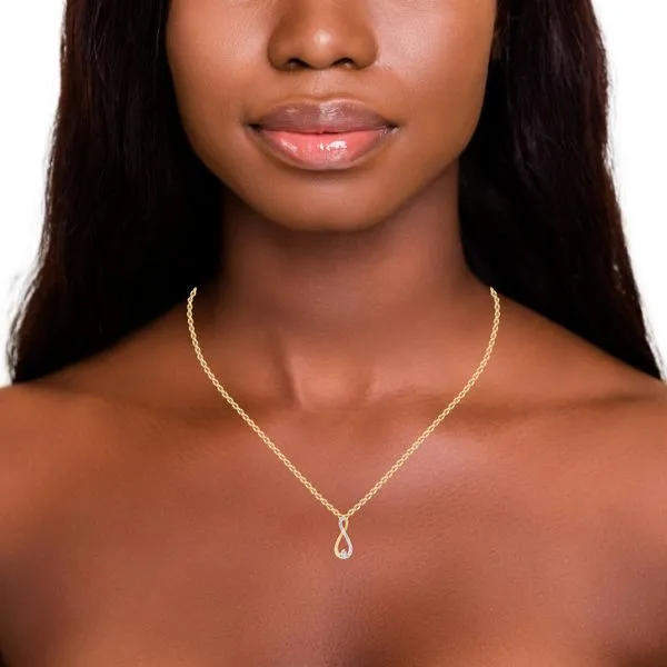 Lab Created Diamond Pendant Image 2 JMR Jewelers Cooper City, FL