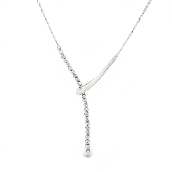 White gold lariat necklace shop