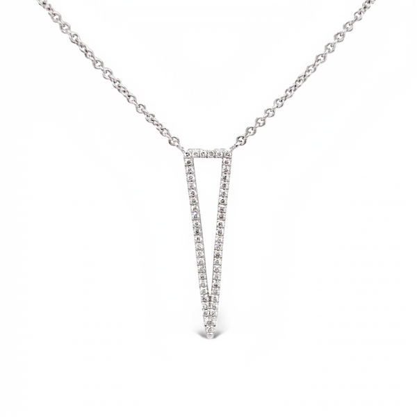 14K White Gold Diamond Necklace JMR Jewelers Cooper City, FL