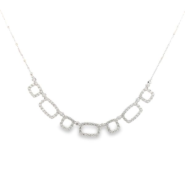 18K Yellow Gold Diamond Necklace JMR Jewelers Cooper City, FL