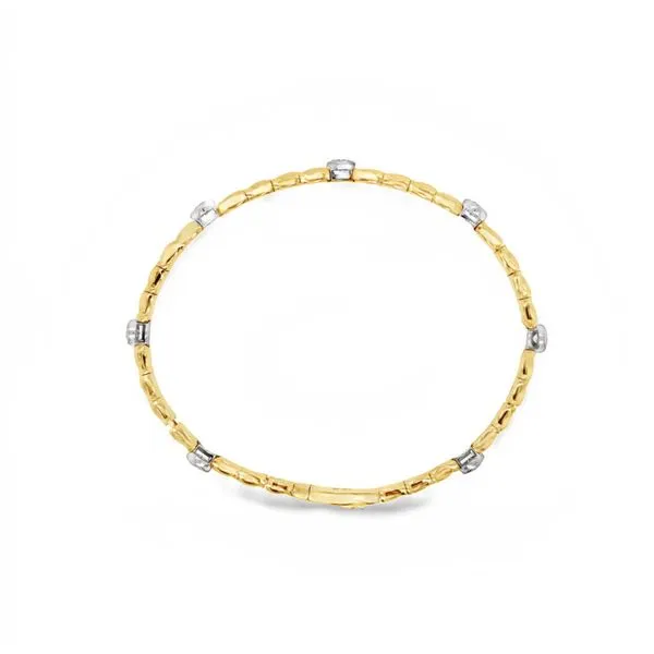 Yellow Gold Diamond Flex Bangle