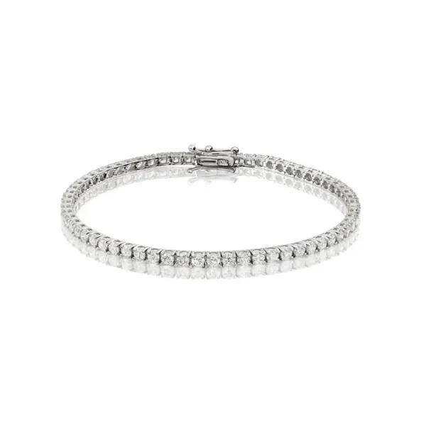 14Kt White Gold Diamond Tennis Bracelet