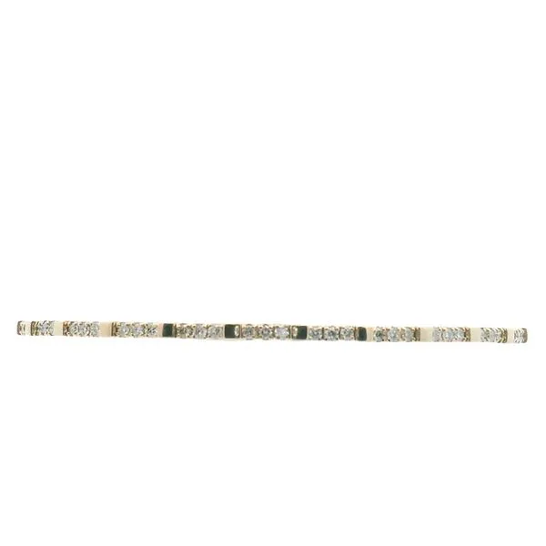 14Kt Yellow Gold Diamond Flexible Bracelet JMR Jewelers Cooper City, FL