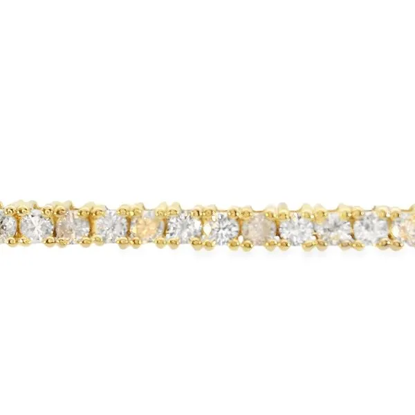 14Kt Yellow Gold Diamond Tennis Bracelet Image 2 JMR Jewelers Cooper City, FL