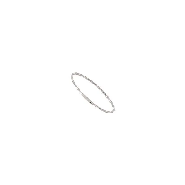 White Gold Diamond Bangle Bracelet