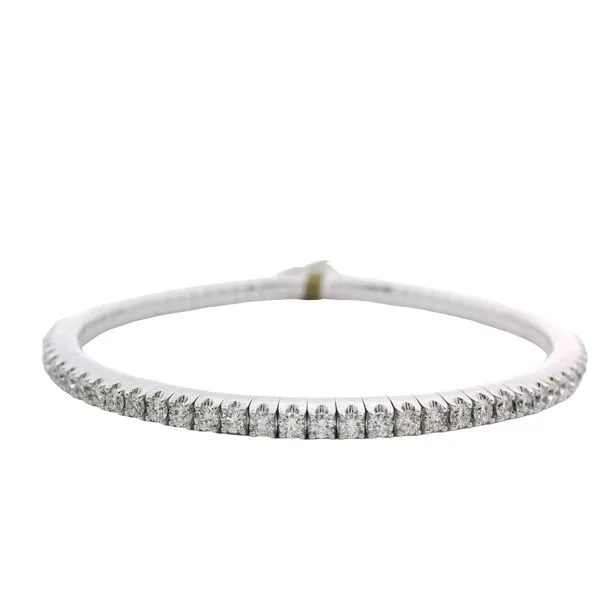 14K White Gold Diamond Stretch Bracelet JMR Jewelers Cooper City, FL