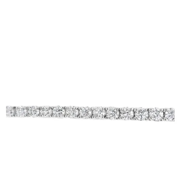 14 Karat White Gold Lab Created Diamond Tennis Bracelet