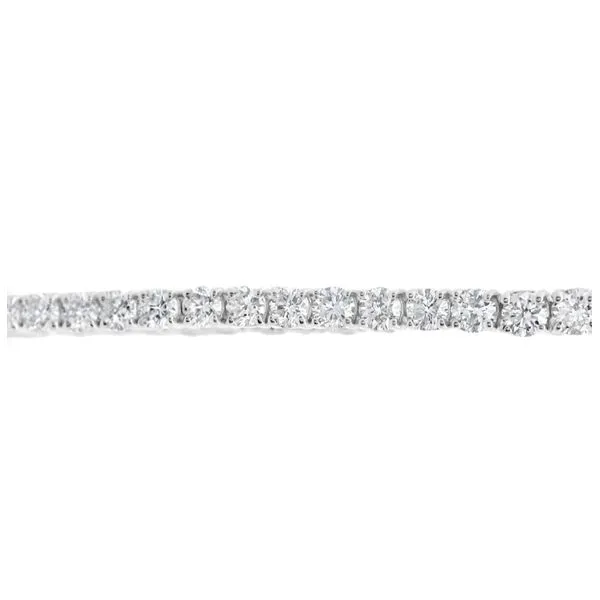 14K White Gold Lab Created Diamond Tennis Bracelet