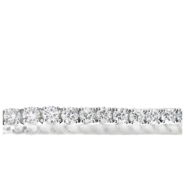 14K White Gold Lab Created Diamond Tennis Bracelet