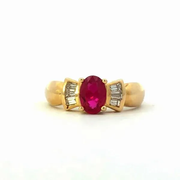 Fashion Ring with Ruby and Diamond Accents JMR Jewelers Cooper City, FL