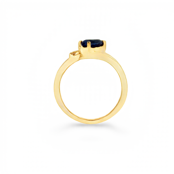 14Kt Diamond Sapphire Fashion Ring Image 2 JMR Jewelers Cooper City, FL