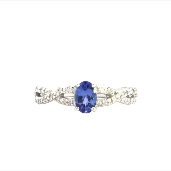 14Kt Diamond and Tanzanite Fashion Ring JMR Jewelers Cooper City, FL