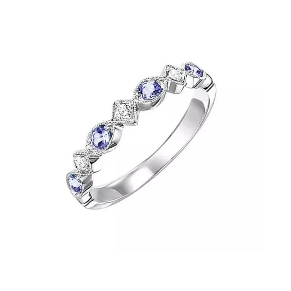 10Kt White Diamond and Alexandrite Mixable Ring JMR Jewelers Cooper City, FL