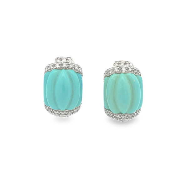 14Kt Turquoise Earrings JMR Jewelers Cooper City, FL