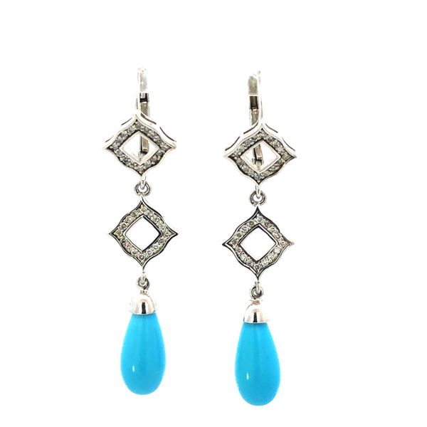 14Kt Turquoise Earrings JMR Jewelers Cooper City, FL