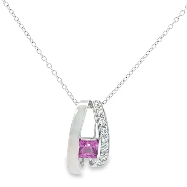 14Kt Pink Sapphire Pendant