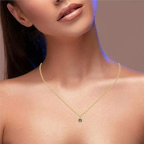 14Kt Yellow Peridot Pendant