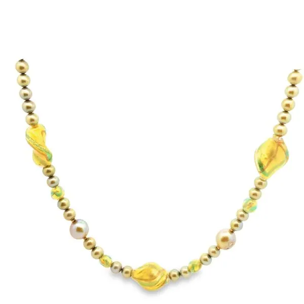 14K Yellow Gold Green Pearl Strand similar item image