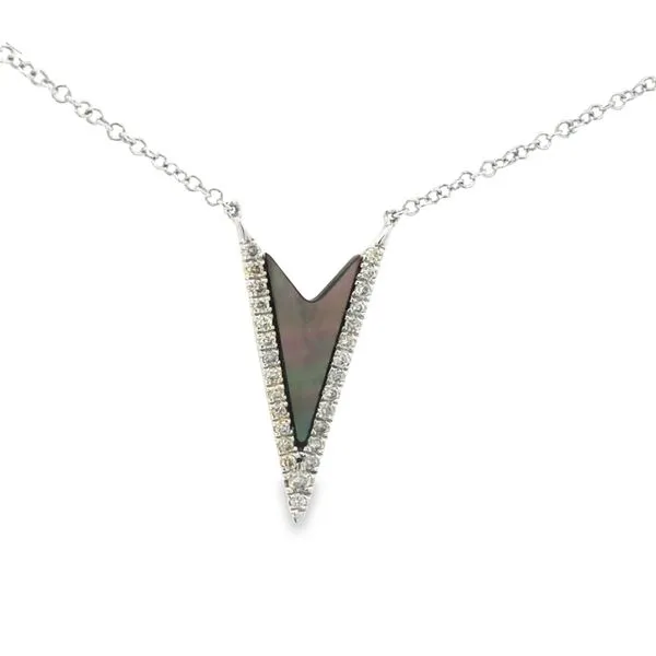 14K White Gold Pearl Necklace similar item image